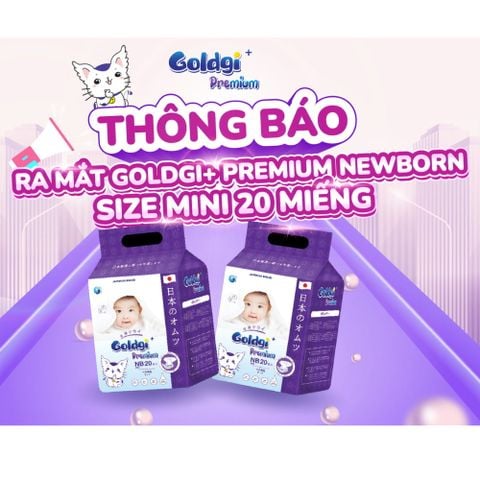  Bỉm dán Goldgi size NB20 dưới 5kg 