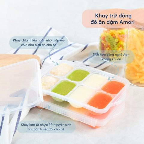  Khay trữ đông đồ ăn dặm Amori 