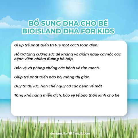  Viên uống Bio Island NK bổ sung DHA cho bé 60 viên 7M+ 