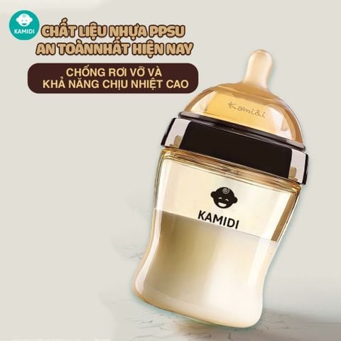  Bình sữa sơ sinh Kamidi Baby PPSU 210ml 