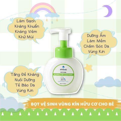  Bọt vệ sinh mông và vùng kín Oxygen Atono2 300ml 3M+ 