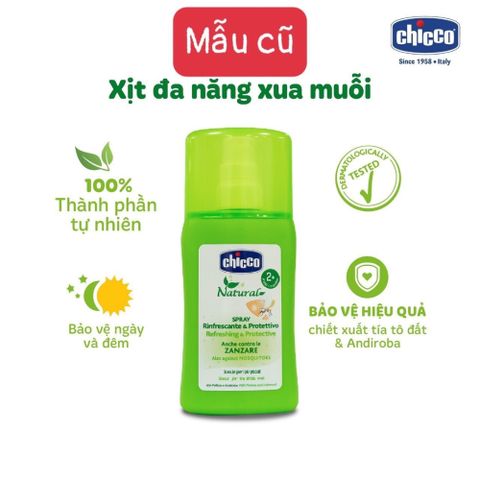  Xịt bảo vệ da chiết xuất tinh dầu tự nhiên Chicco NaturalZ 100ml 
