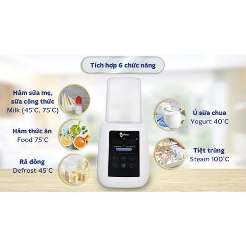  Máy hâm sữa tiệt trùng điện tử Galena GA-W02 (1 bình) 