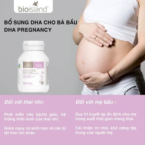  Vitamin bà bầu DHA Bio Island NK 60 viên 