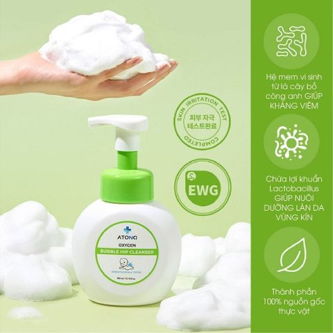  Bọt vệ sinh mông và vùng kín Oxygen Atono2 300ml 3M+ 