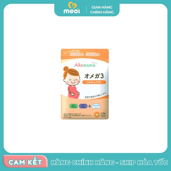  Viên uống Akamama Nhật Bản cho bầu bổ sung DHA & EPA 90 viên 