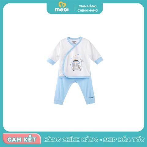  Bộ sơ sinh cài chéo in hình giao thông 