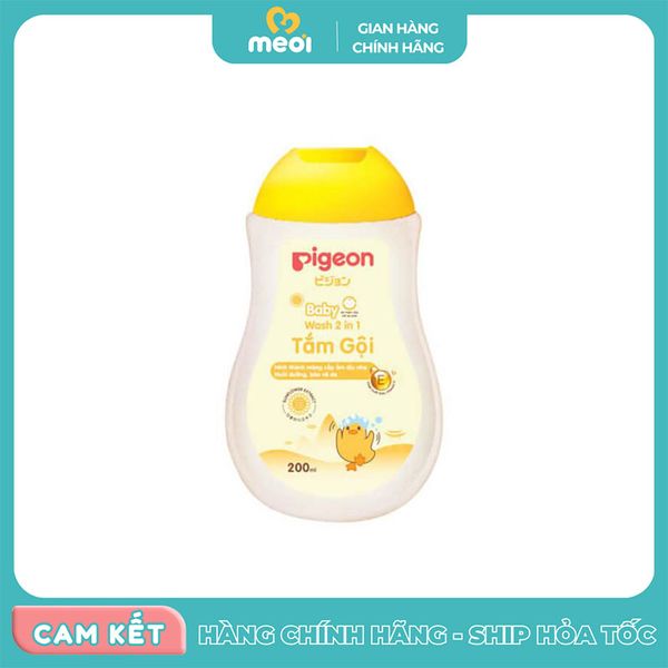  Sữa tắm gội chiết xuất hoa hướng dương 200ml Pigeon 