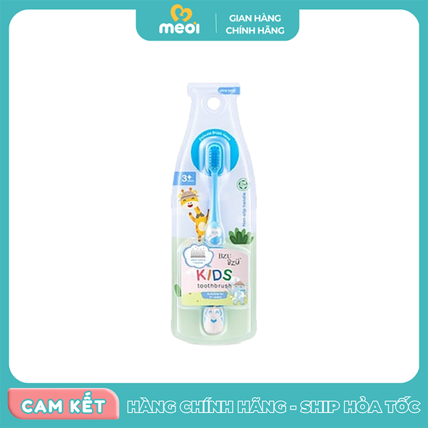  Bàn chải đánh răng Bzu Bzu màu xanh 3Y+ 