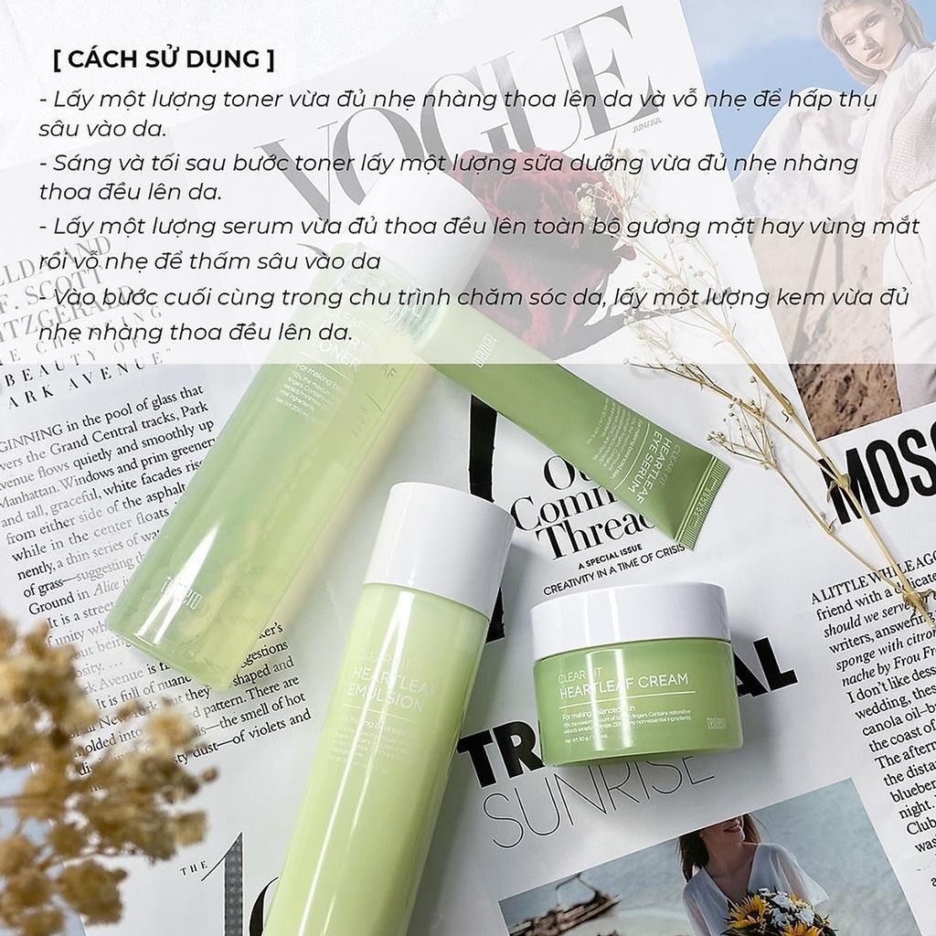 Nước cân bằng da Tenzero Clear Fit Heartleaf Toner 200ml
