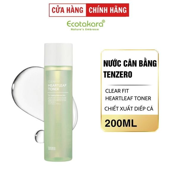 Nước cân bằng da Tenzero Clear Fit Heartleaf Toner 200ml