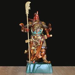 Tượng Quan Công Cầm Đao Bằng Đồng - Uy Nghi Trấn Trạch