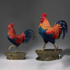 Tượng Đồng Gà Trống Tả Thực - May Mắn Vào Nhà