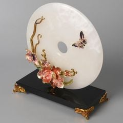 Trang Trí Để Bàn - Đĩa Ngọc Hoa Điệp