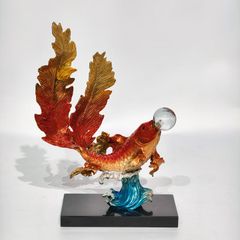 Trang Trí Để Bàn - Tượng Cá Vàng Tài Lộc 