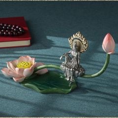 Tượng Đồng Quan Âm Tọa Liên Hoa