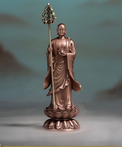 Tượng Đồng - Tượng Địa Tạng Vương Bồ Tát