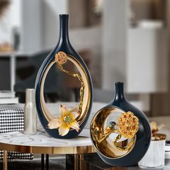 Trang Trí Để Bàn - Bình Hoa Men Gốm Sứ