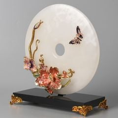 Trang Trí Để Bàn - Đĩa Ngọc Hoa Điệp