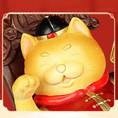 Tượng Đồng Phong Thủy - Mèo Hưởng Lộc