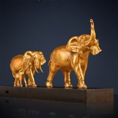 Tượng Gia Đình 3 Voi Bằng Đồng