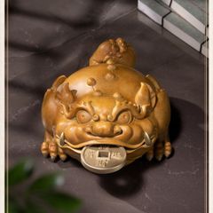 Tượng Đồng Phong Thủy - Kim Thiềm Ngậm Tài
