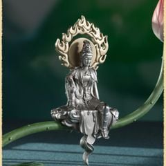 Tượng Đồng Quan Âm Tọa Liên Hoa