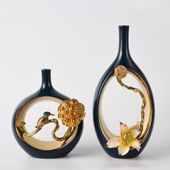 Trang Trí Để Bàn - Bình Hoa Men Gốm Sứ