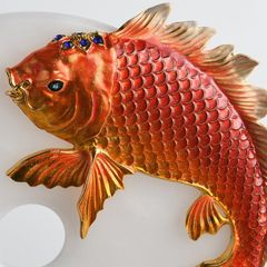 Trang Trí Để Bàn - Đồng Điếu Cá Chép Ngọc