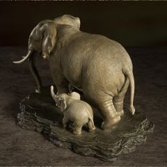 Tượng Đồng Cao Cấp - Tượng Gia Đình Voi