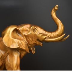 Tượng Đôi Voi Mẹ Con Bằng Đồng
