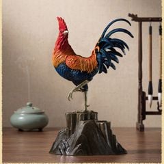 Tượng Đồng Phong Thủy - Gà Trống Nghênh Phong