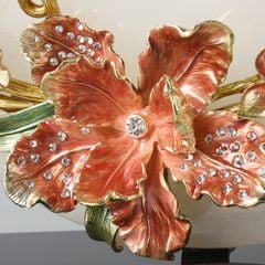 Trang Trí Để Bàn - Đĩa Ngọc Hoa Điệp