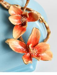 Trang Trí Để Bàn - Bình Hoa Gốm Sứ Men Lam Ngọc