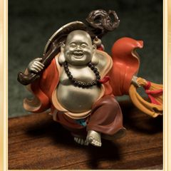 Tượng Đồng Phật A Di Lặc Kéo Bao Tiền