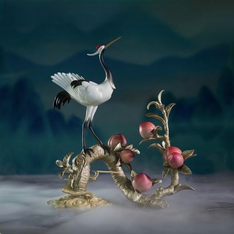Tương Đồng Cao Cấp - Tượng Chim Hạc Dâng Đào Thọ