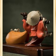 Tượng Đồng Phật A Di Lặc Kéo Bao Tiền
