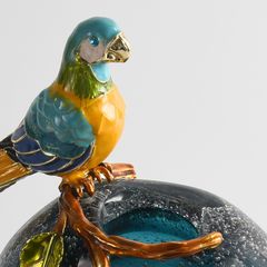 Trang Trí Để Bàn - Bình Hoa Thủy Tinh Chim Vẹt