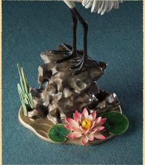 Tương Đồng Cao Cấp - Tượng Cò Trắng Dưới Đầm Sen