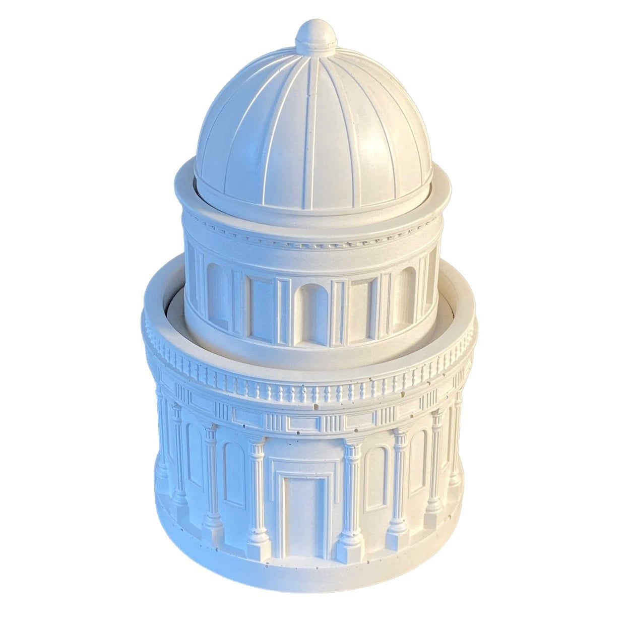  Architectural Dome Cement Candle Jar with Lid | AUC003 