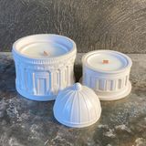  Architectural Dome Cement Candle Jar with Lid | AUC003 