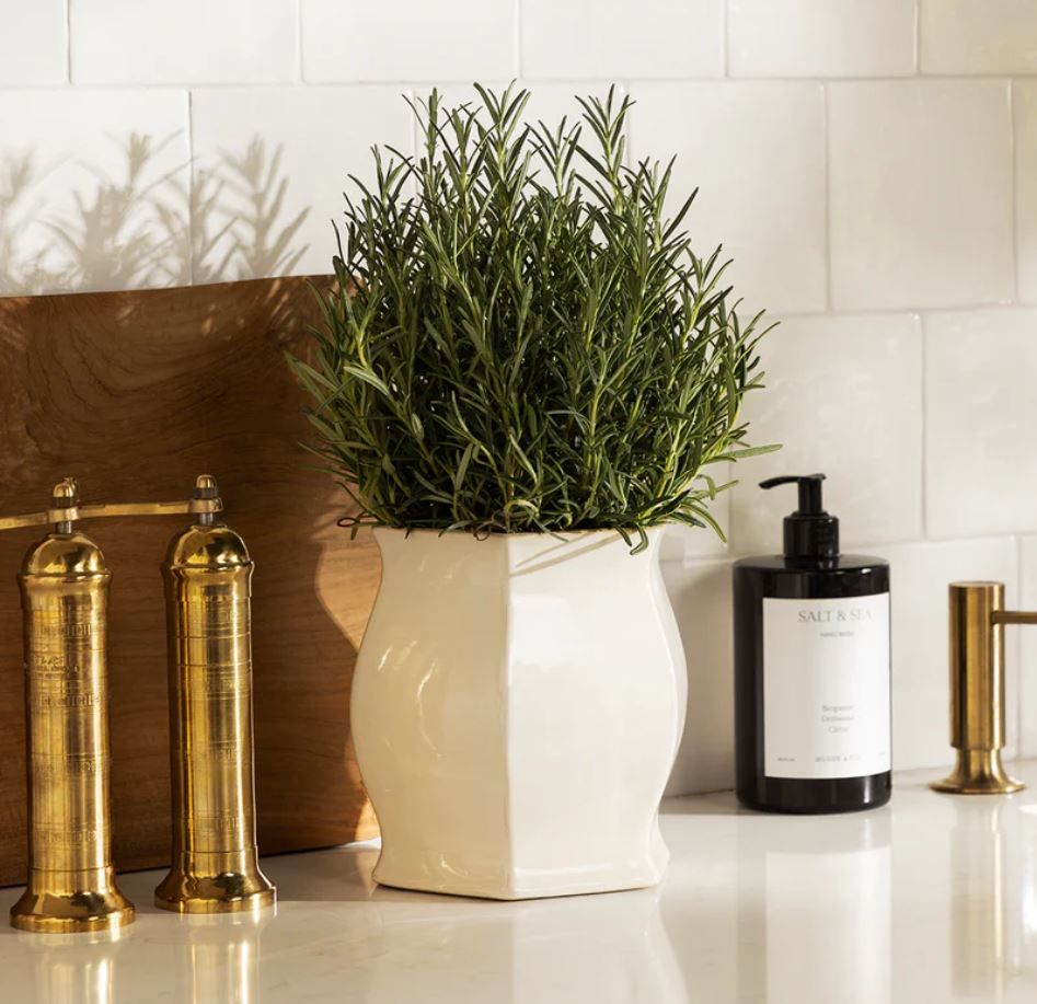  Ceramic Hexa Curve Planter Pot 