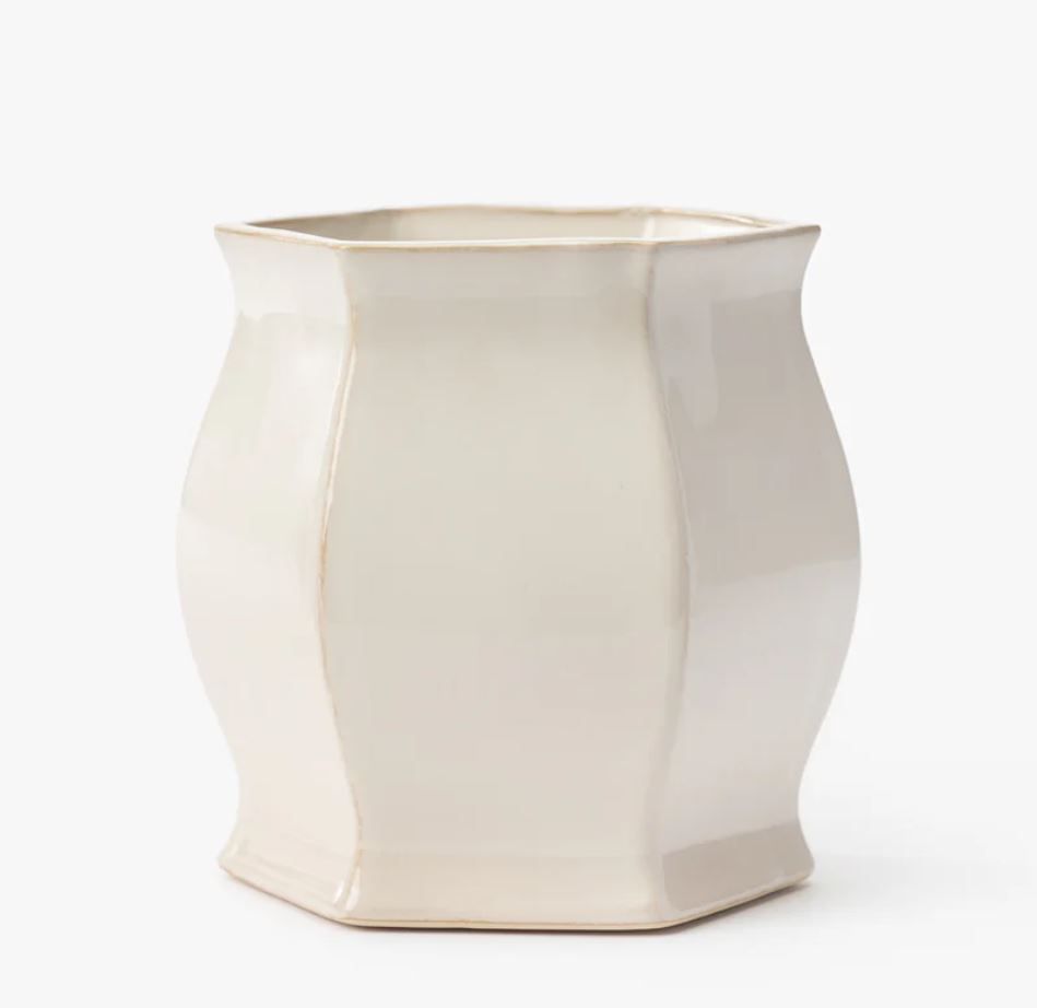  Ceramic Hexa Curve Planter Pot 