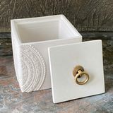  Dong Son Drum Relief Cement Candle Jar with Lid | AUC004 
