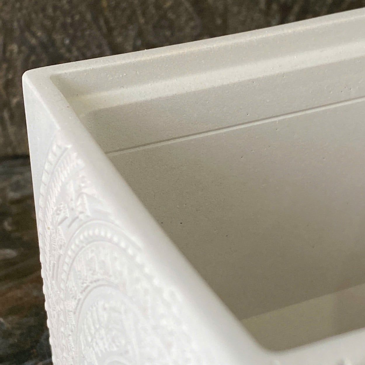 Dong Son Drum Relief Cement Candle Jar with Lid | AUC004 