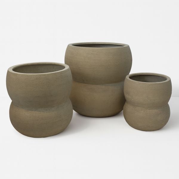 Double Curve Fiberstone Planter