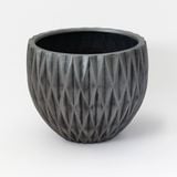  Fiberstone Diamond Texture Bowl Planter | AUFS137 