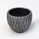  Fiberstone Diamond Texture Bowl Planter | AUFS137 