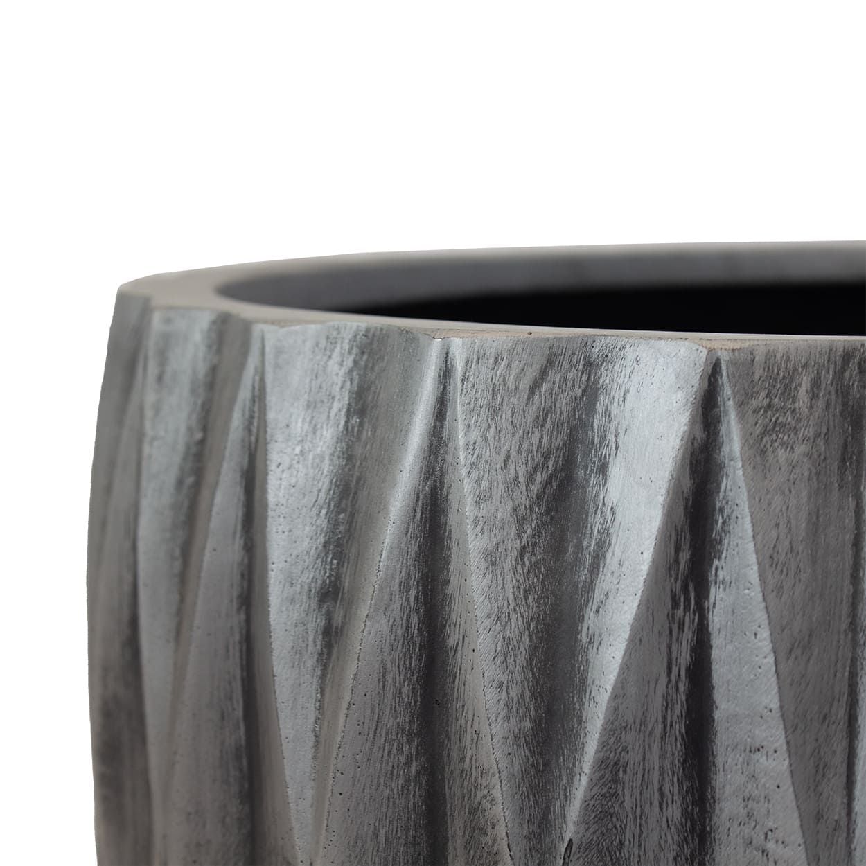  Fiberstone Diamond Texture Bowl Planter | AUFS137 