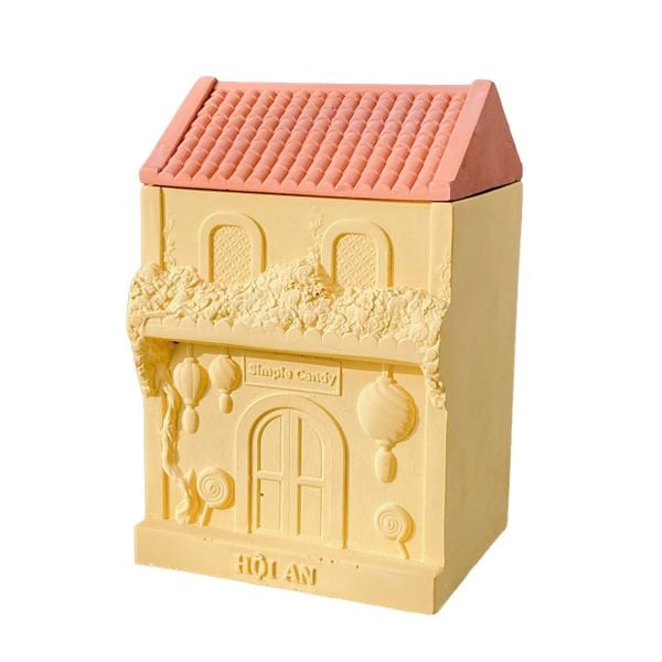  Hoi An Heritage House Cement Candle Jar | AUC007 